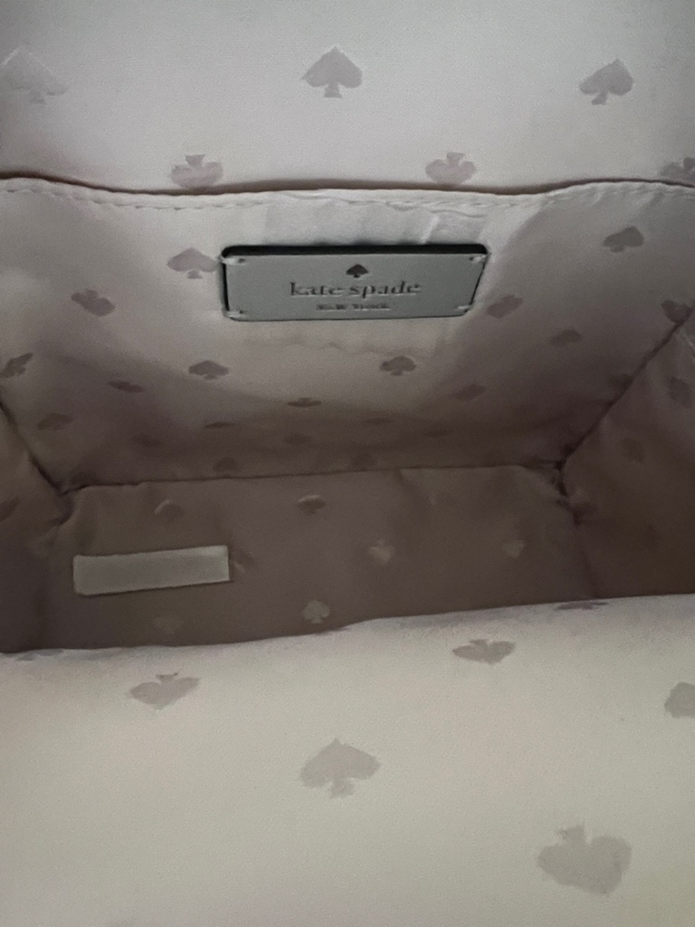 kate spade Small Pebbled Leather Backpack in Light Gray - Picture 3 of 5